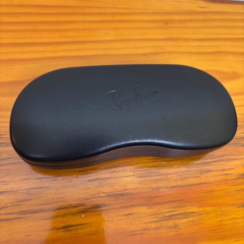 Ray‎ Ban Eyeglasses Case Sunglasses Holder Protector Black Clamshell Authentic